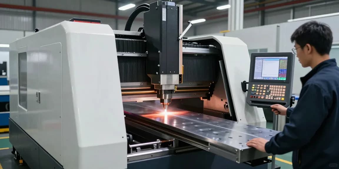 CNC press brake machine demonstrating advanced metal bending technology in a modern manufacturing setup, highlighting quality control and precision.