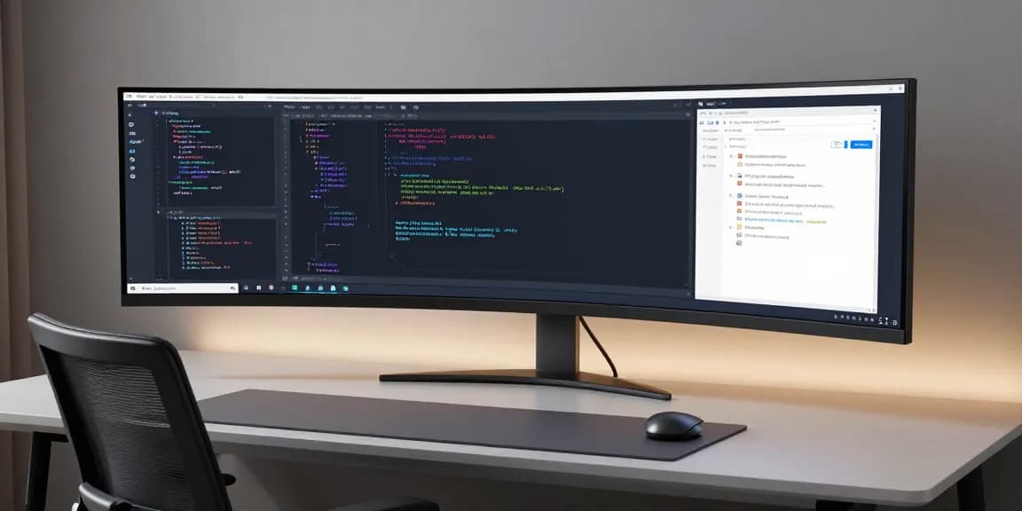 GO8 digital platform interface displayed in a modern developer workspace with software development tools.