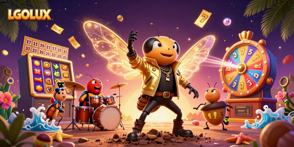 Experience the excitement of winning at LGOLUX with vibrant slot reels and dynamic gameplay.