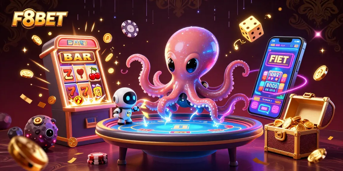 Experience exhilarating gameplay at F8BET with vibrant casino elements and animated characters.