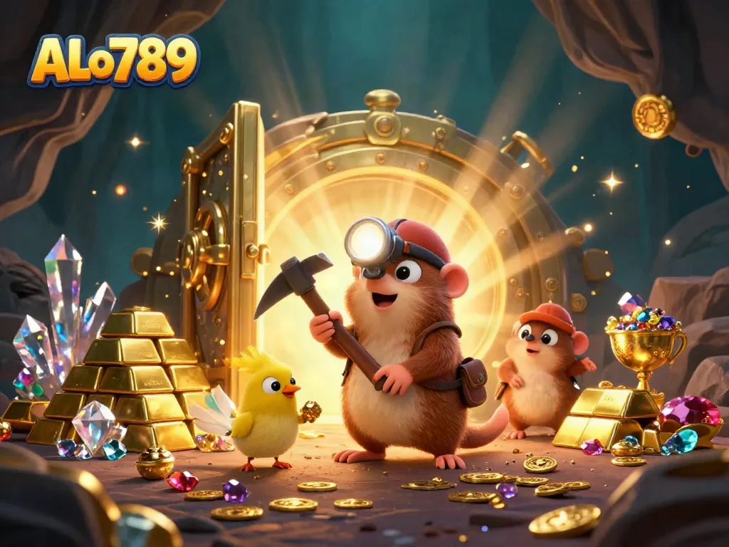 Experience thrilling gameplay at ALo789, where treasure hunters explore caves of gold and gems.