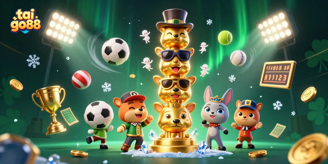 Experience the thrill of winning with tai go88, showcasing dynamic sports betting elements and immersive casino art.