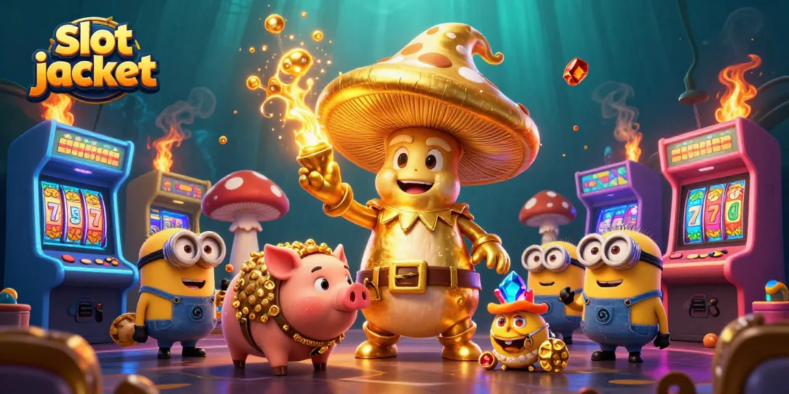Experience the thrill of a slot jackpot in a magical casino world.