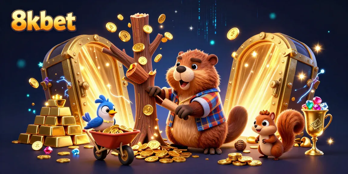 Experience thrilling gameplay at 8kbet with exciting treasures raining down from the sky.