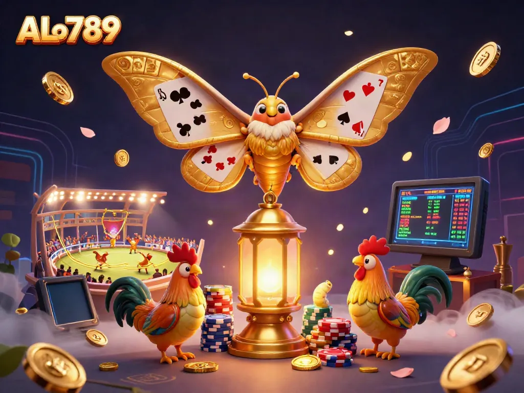 Engage in thrilling ALo789 cockfighting action with vibrant visual elements and dynamic gaming atmosphere.