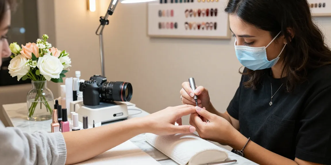 LUXURY12 pengalaman salon kuku dengan teknisi profesional memberikan perawatan kuku mewah di lingkungan yang elegan.