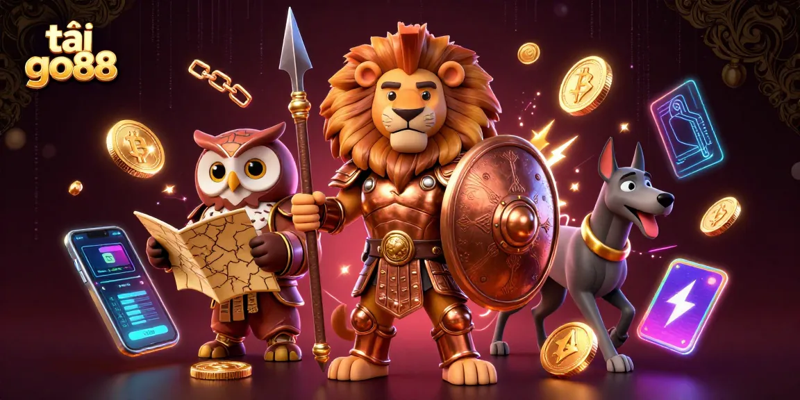 Engage in thrilling gaming with tải go88 - dynamic casino adventure illustrated with vibrant characters and neon elements.