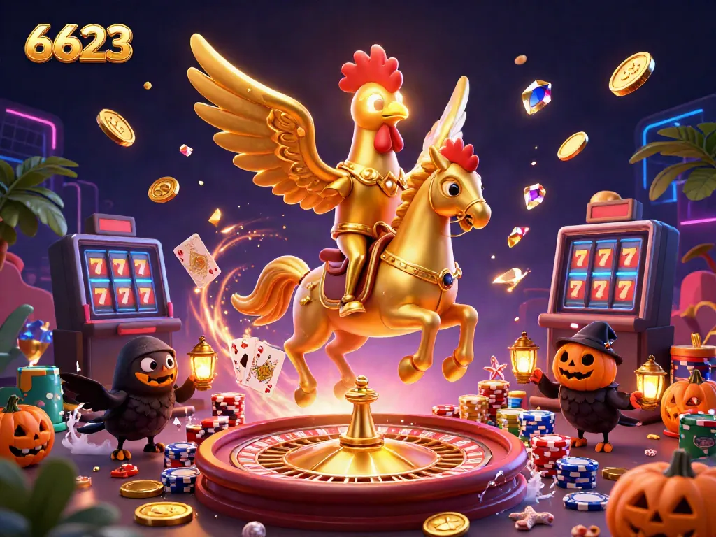 Experience the thrilling 6623 casino adventure with unique characters and vibrant gaming elements.