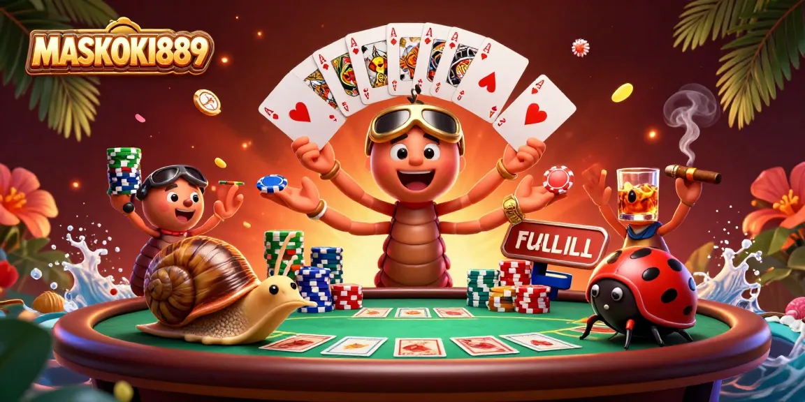 Join the excitement at MASKOKI889 with thrilling poker and vibrant casino atmosphere.