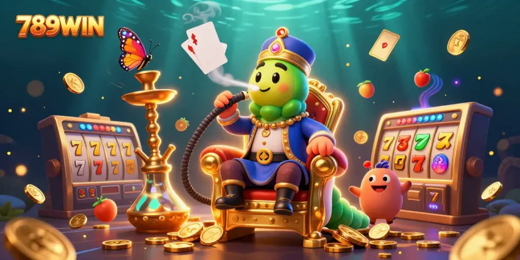 Experience the thrilling world of 789WIN with vibrant game elements symbolizing excitement and casino rewards.