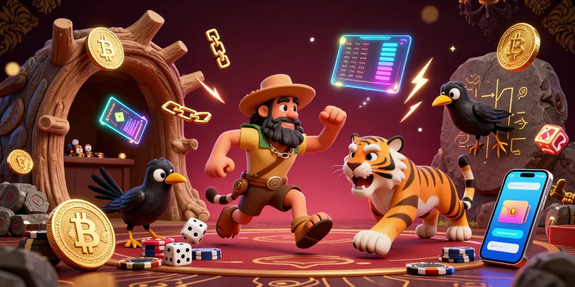 five88 engages players with a vibrant cartoon scene of prehistoric casino action featuring Bitcoin and Ethereum coins.