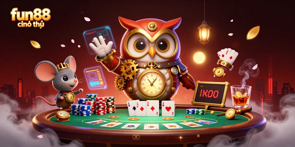 Experience the excitement of fun88 chính thức with vibrant casino elements, engaging characters, and a dynamic atmosphere.