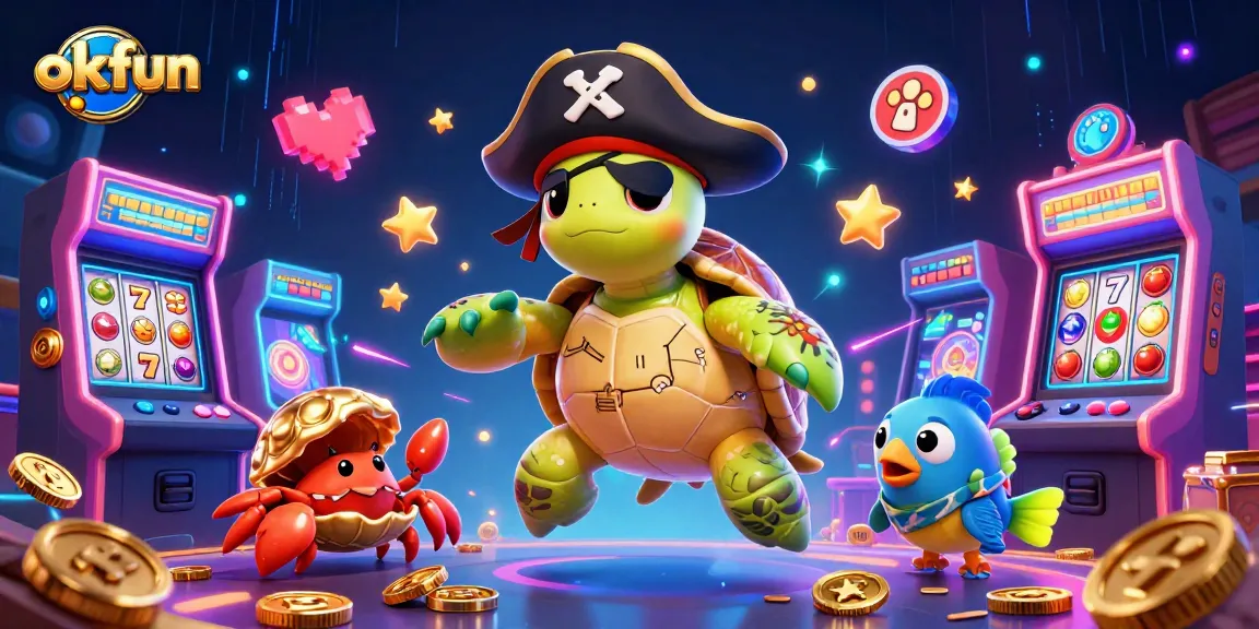 Experience thrilling action at okfun with vibrant gaming scenes featuring classic slots and dynamic arcade elements.