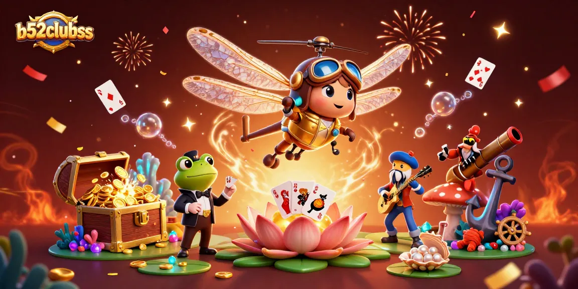 Experience exciting gaming adventures at b52clubss with vibrant casino elements and engaging characters.