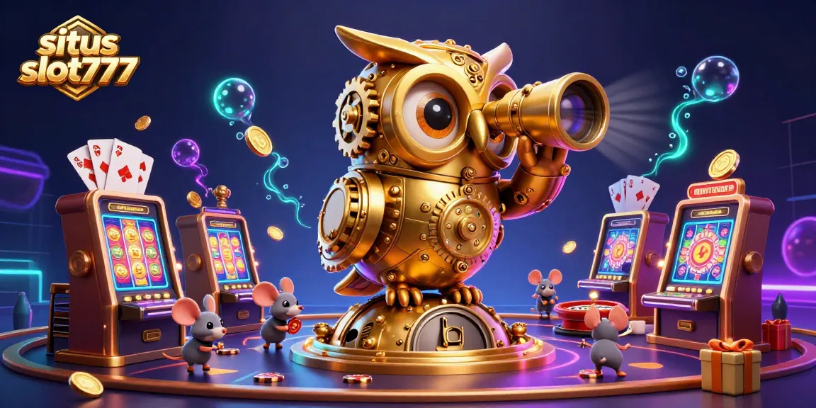 Engage in thrilling gameplay at situs slot777 with vibrant scenes of 3D characters and casino elements.