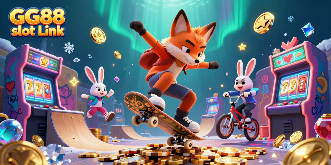 Experience the thrill with GG88 slot Link featuring dynamic casino-themed elements and vibrant characters.