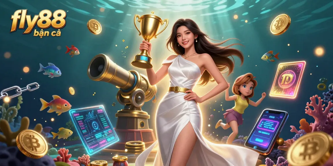 Play fly88 bắn cá for exciting underwater fishing adventures in a vibrant casino theme.