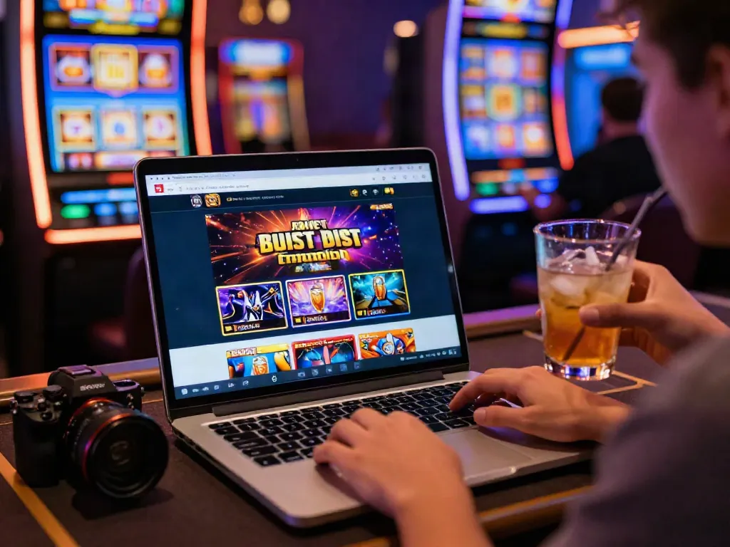 Engaging scene showcasing a user enjoying a bonus sans depot casino experience online with vibrant visuals and inviting atmosphere.