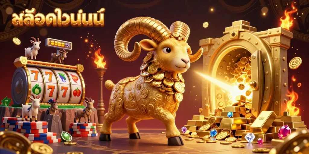 Engage in exciting สล็อตออนไลน์ gameplay with gold and jewels, showcasing vibrant slot reels.
