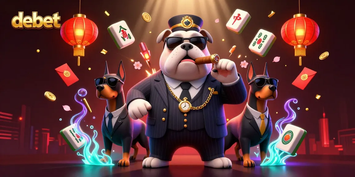 Experience debet dynamics with a mafia boss, Doberman bodyguards, and lively gaming elements in a vibrant casino scene.
