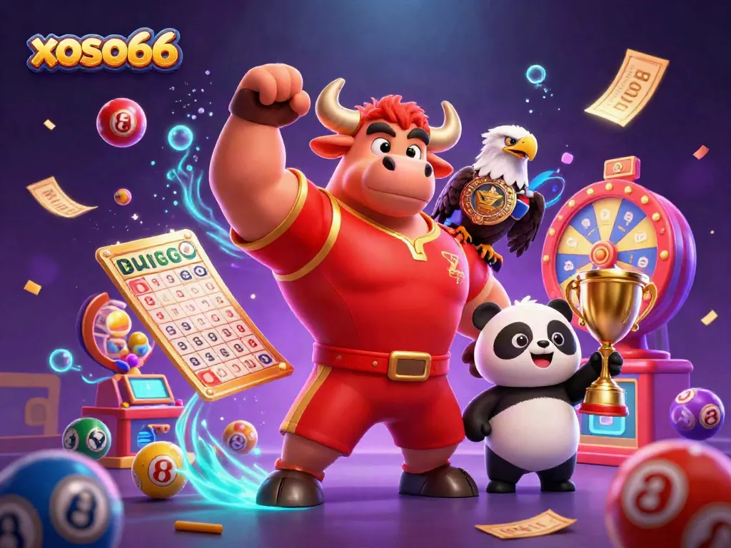 Experience the excitement of xoso66 with winning symbols, lively characters, and a vibrant casino atmosphere.