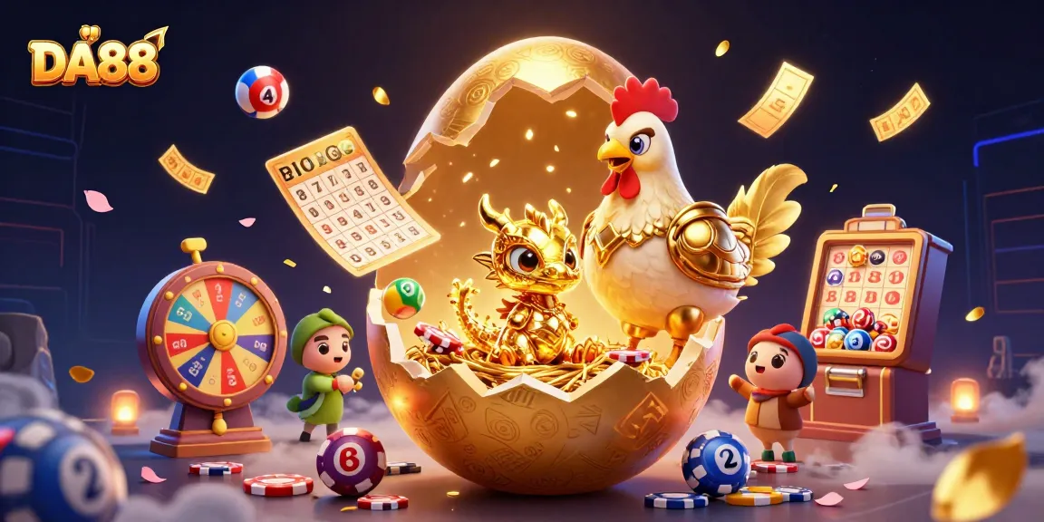 Experience exhilarating winnings with DA88's 3D gambling adventure featuring jackpots, golden prizes, and dynamic gameplay.