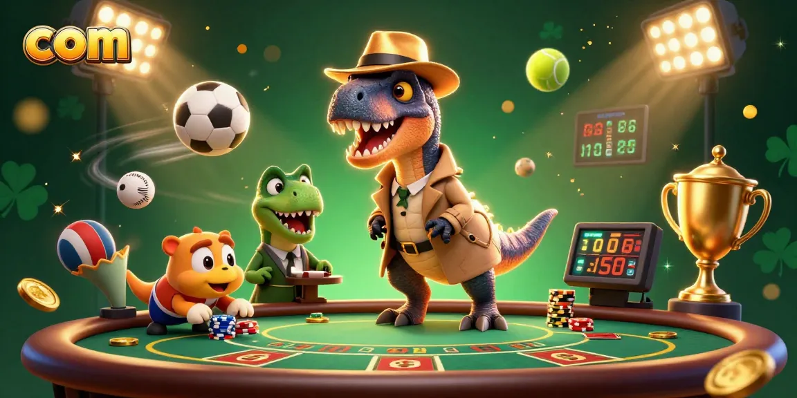Experience thrilling bets at com with colorful characters in a dynamic sports casino scene.