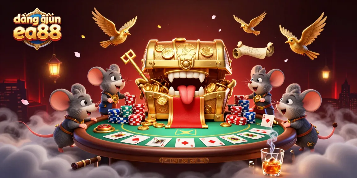 Experience seamless đăng nhập ea88 with vibrant casino-themed imagery and exciting game elements.