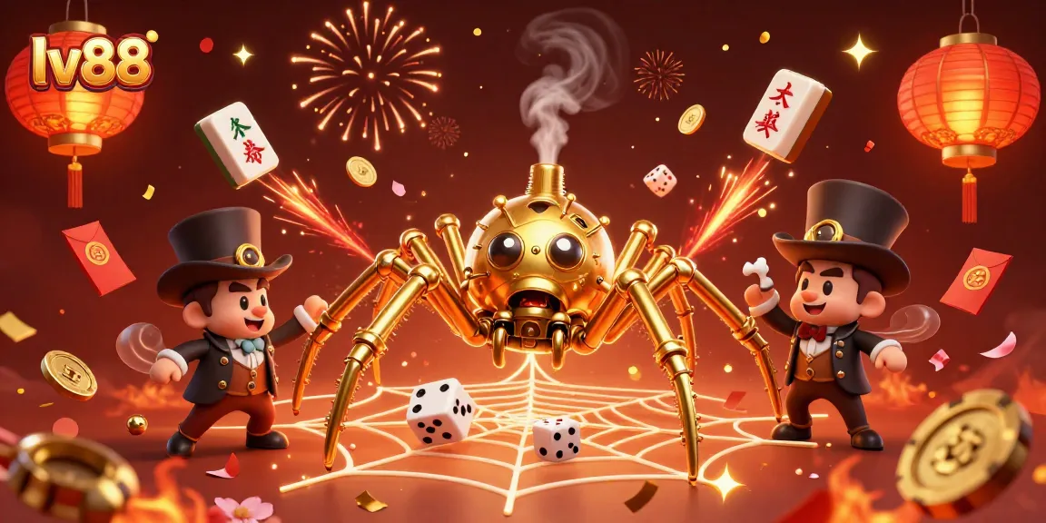 Experience the excitement at lv88 with this captivating 3D casino illustration featuring dynamic games and vibrant themes.