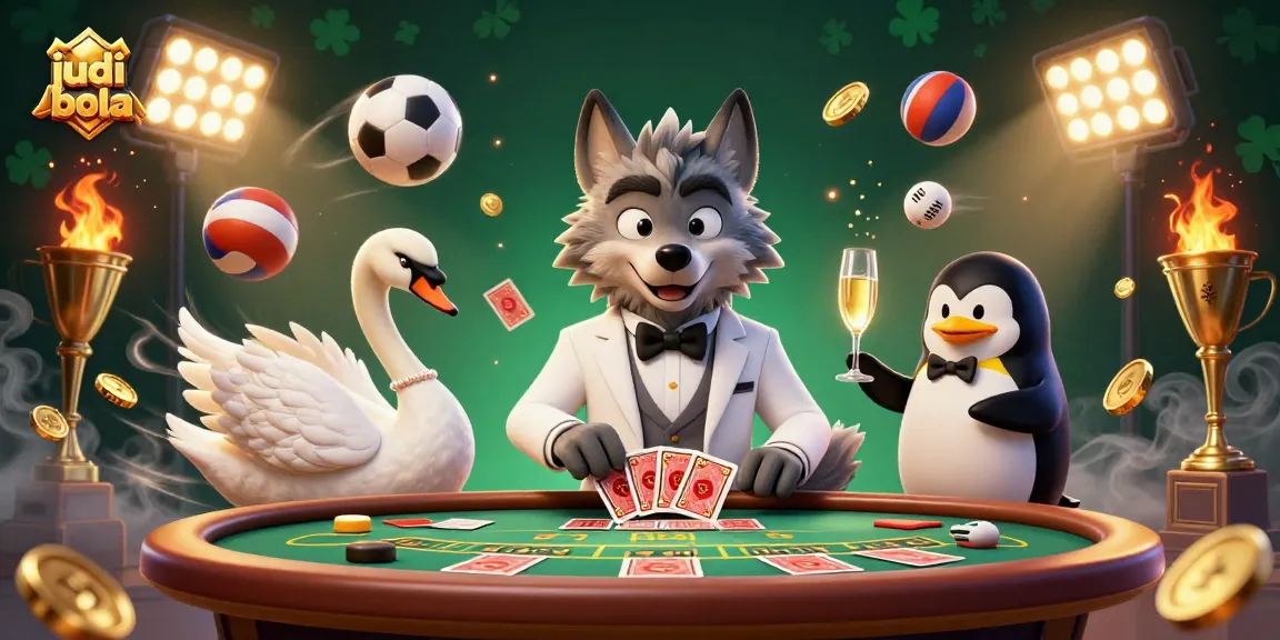 Experience thrilling judi bola action with dynamic sports elements and sophisticated characters in a vibrant setting.