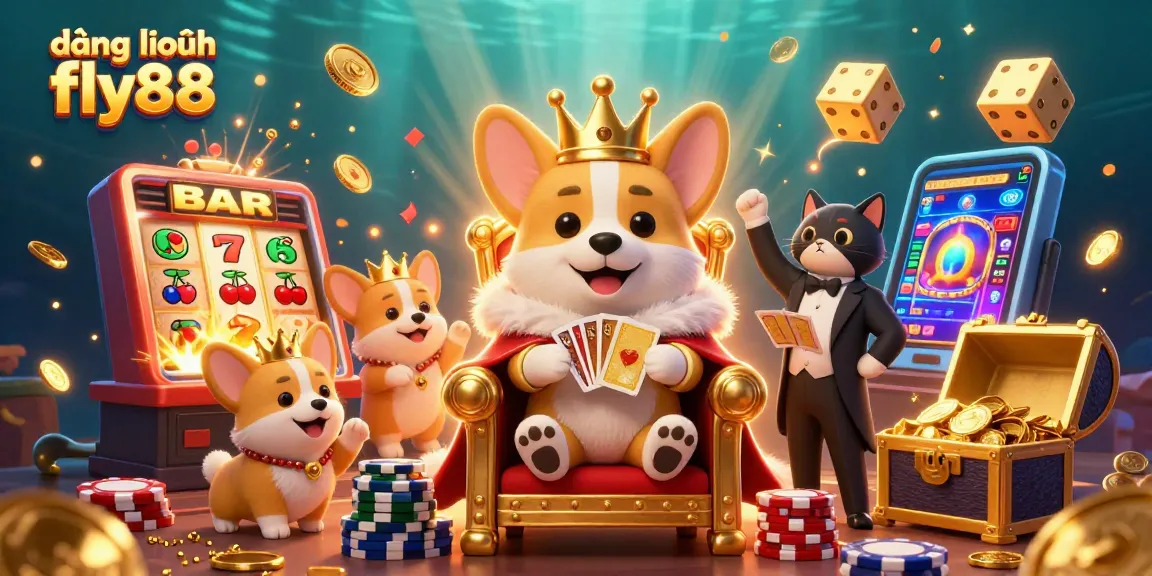 Join the fun with đăng nhập fly88, where royal corgis reign in the vibrant online casino adventure!