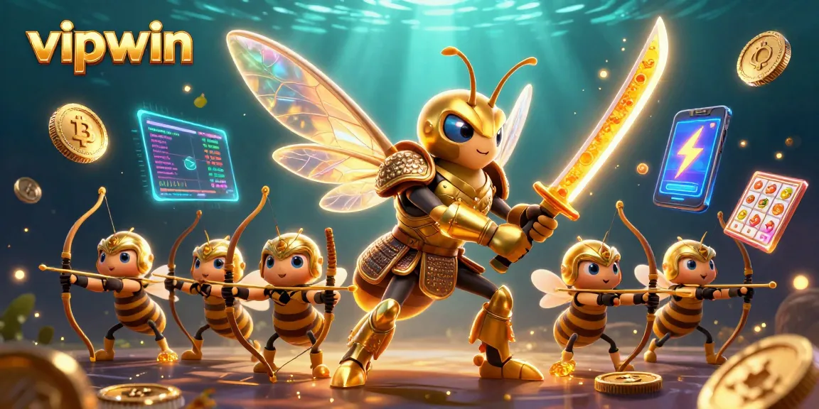 Engage in thrilling vipwin slot adventures with vibrant 3D characters and crypto elements.
