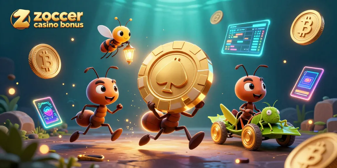 Experience the excitement of the zoccer casino bonus with a dynamic, colorful casino heist scene