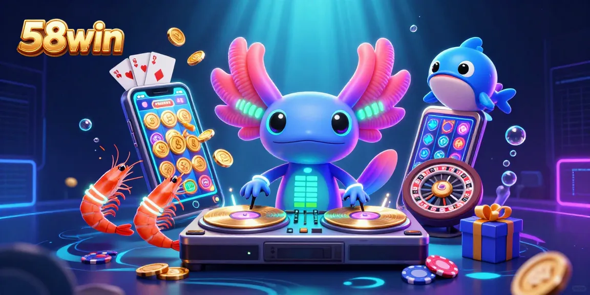 Engage in thrilling gaming at 58win with dynamic slot games and vibrant scenes.