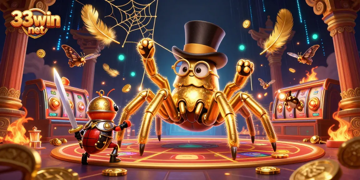 Engage in thrilling games at 33win net, featuring vibrant casino characters and dynamic action.