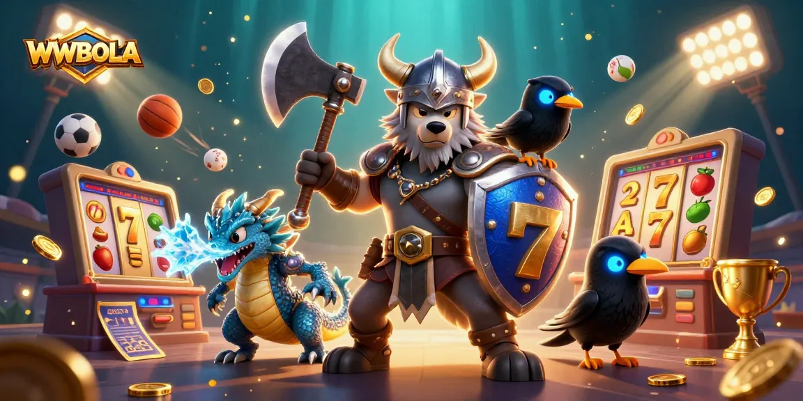 Menangkan peluang di WWBOLA dengan simbol slot mesin dan naga berapi!
