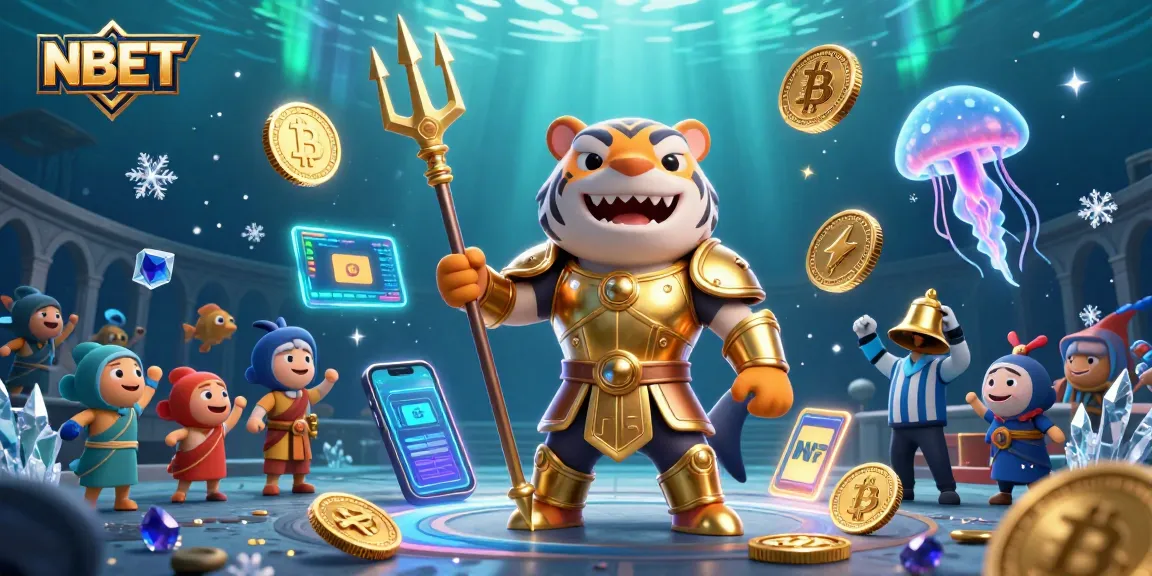 Join the thrill of crypto gambling with NBET, featuring a fierce underwater arena and explosive visuals.