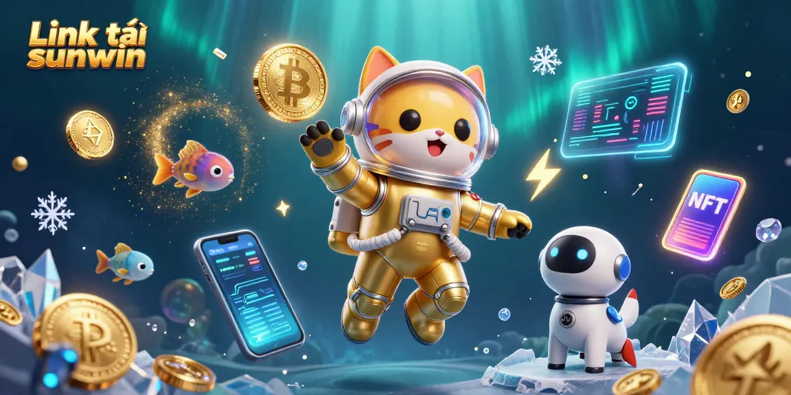 Experience top-level gaming with Link tải sunwin featuring vibrant characters and crypto elements in action.