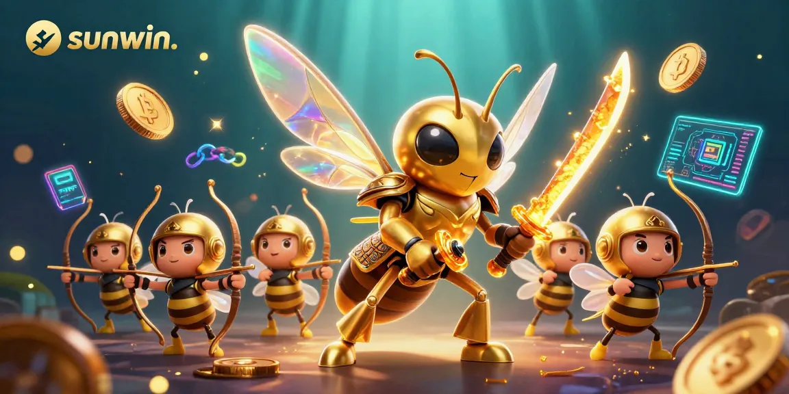 Experience thrilling action at sunwin. with a golden hornet samurai leading a vibrant casino adventure.