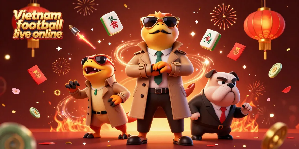 Bet on Vietnam football live online with dynamic 3D raptors in casino-themed illustration.