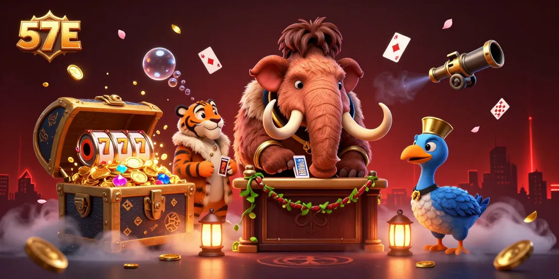 Experience thrilling wins with 57E's engaging casino games and vibrant gaming atmosphere.