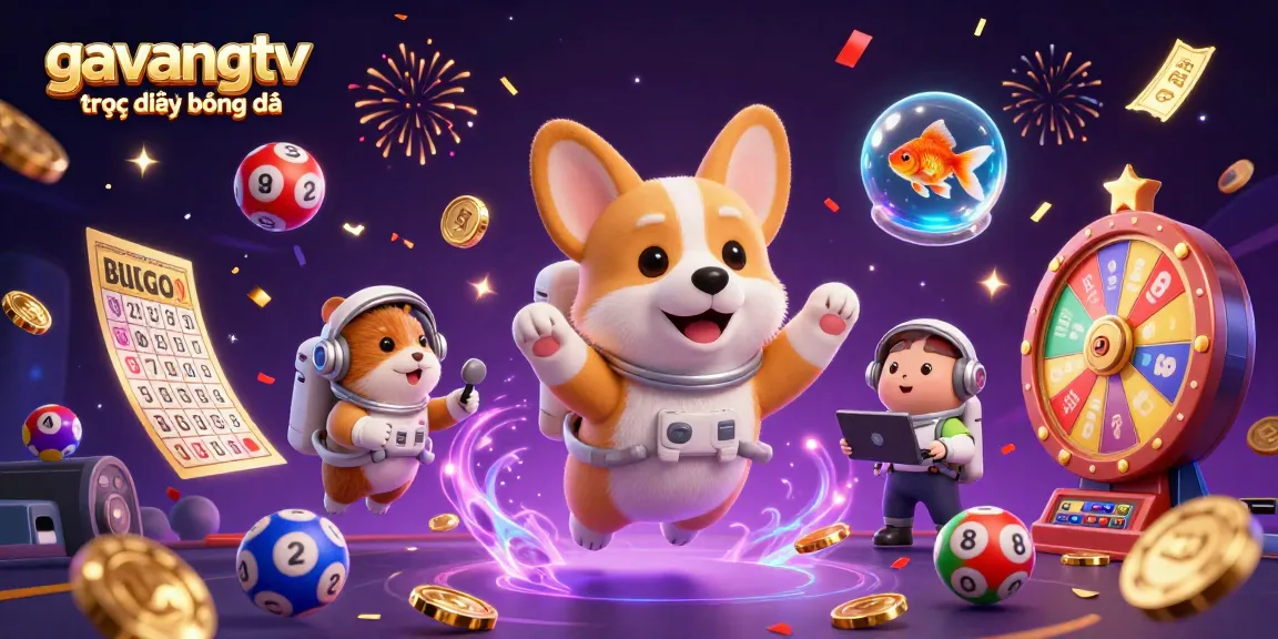 Engage with gavangtv trực tiếp bóng đá while enjoying vibrant casino-themed 3D illustration art featuring animated characters.