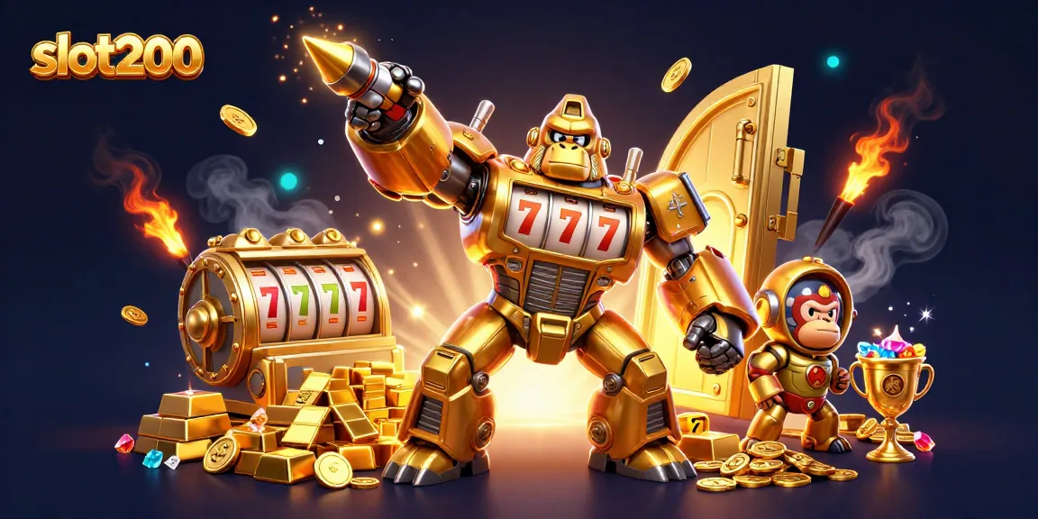 slot200 menghadirkan pengalaman bermain mesin slot yang mengasyikkan dengan gorila emas bertenaga mesin slot.
