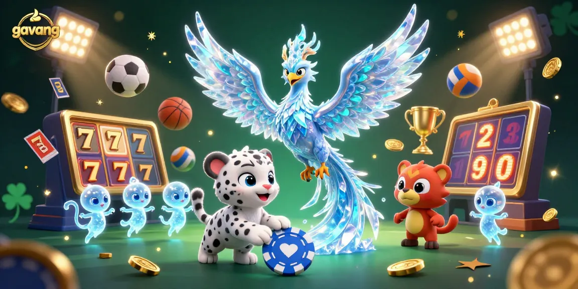 Engage in exciting gameplay with gavang's ice phoenix and lively casino elements.
