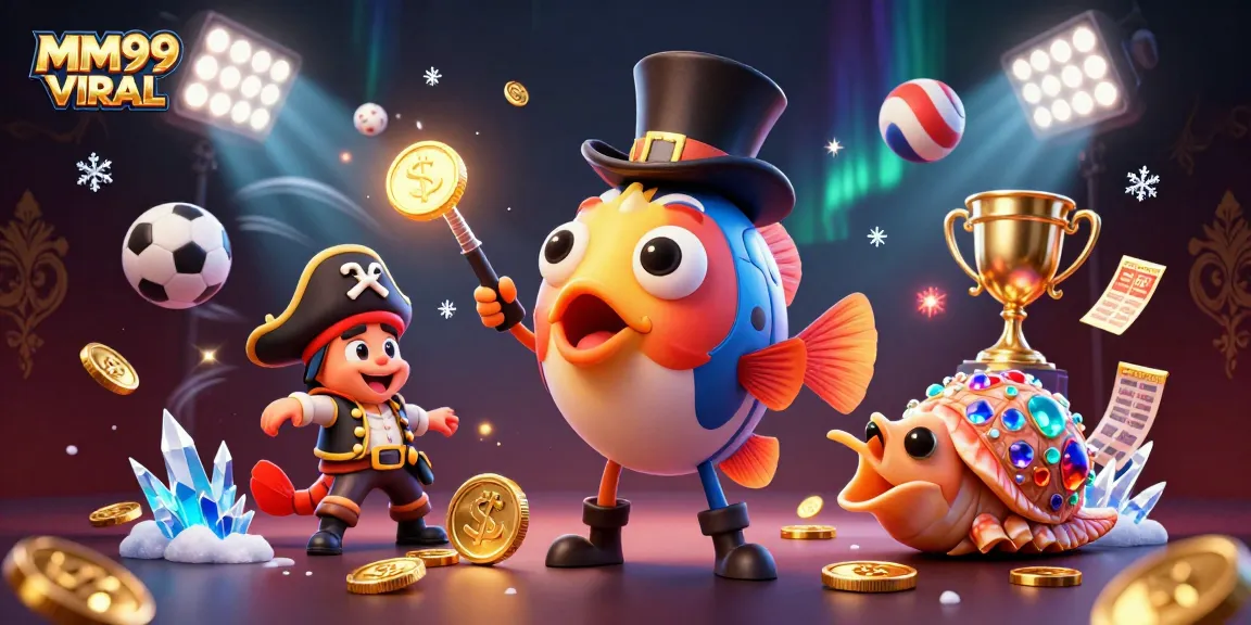 Engage with MM99 VIRAL in an exciting ocean-themed casino adventure featuring quirky characters.