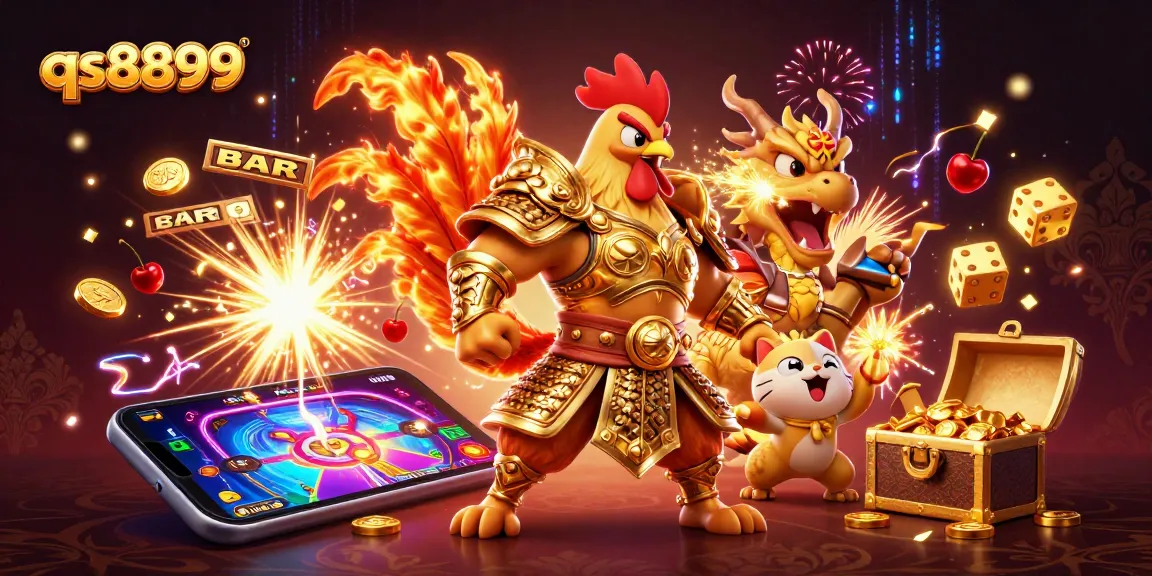 Experience exciting gameplay with qs8899's dynamic slot machine and vibrant casino elements.