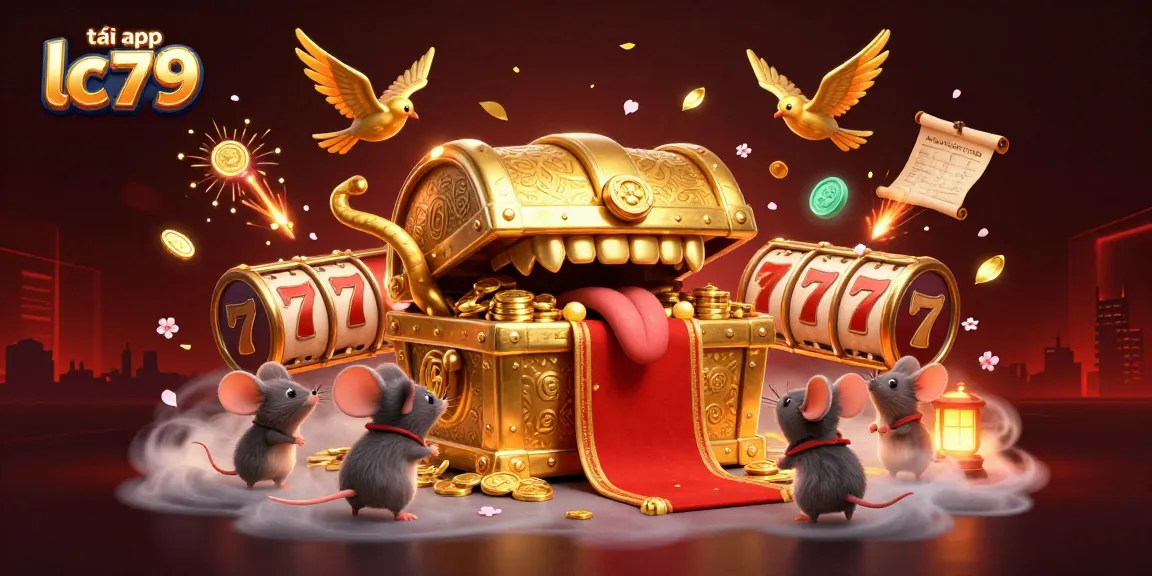 Chơi game tại tải app lc79, nhận khuyến mãi hấp dẫn với kho báu vàng đồng và nhiều biểu tượng may mắn.