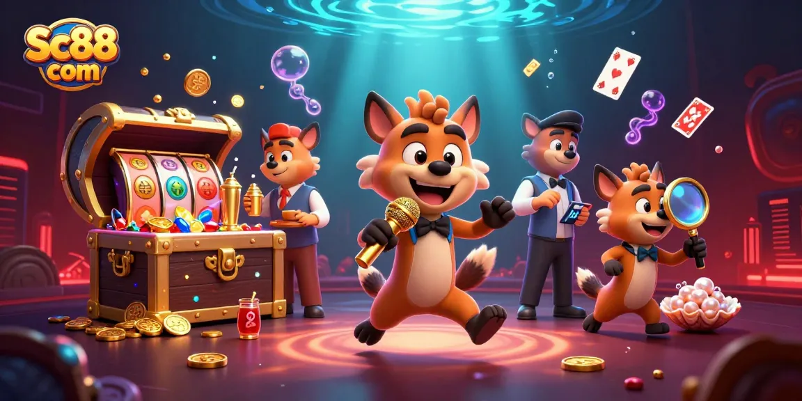 Experience thrilling gaming at Sc88 com with lively hyenas hosting a casino night filled with bonuses and fun.