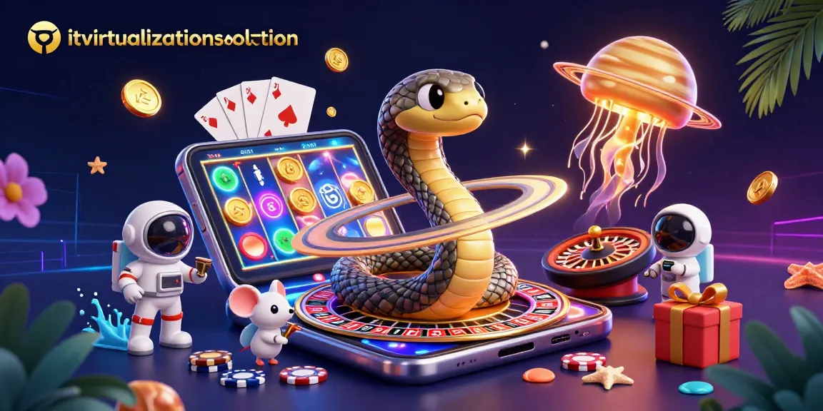 Place bets at itvirtualizationsolutions with casino-themed astronaut mice and a roulette wheel.