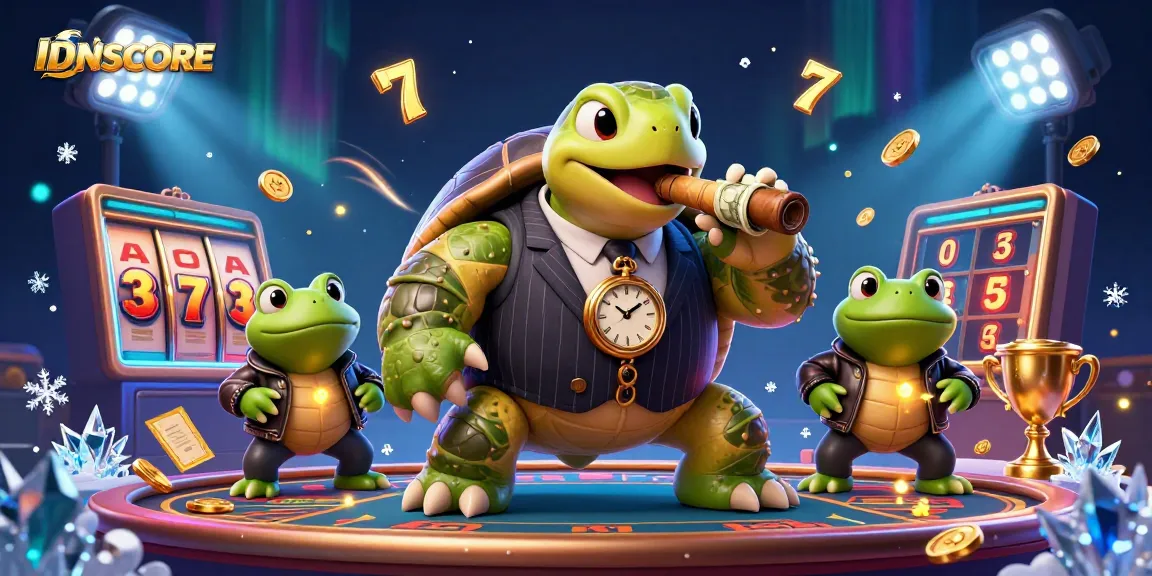 Experience IDNSCORE's dynamic slot gaming scene with vibrant characters and exciting elements.